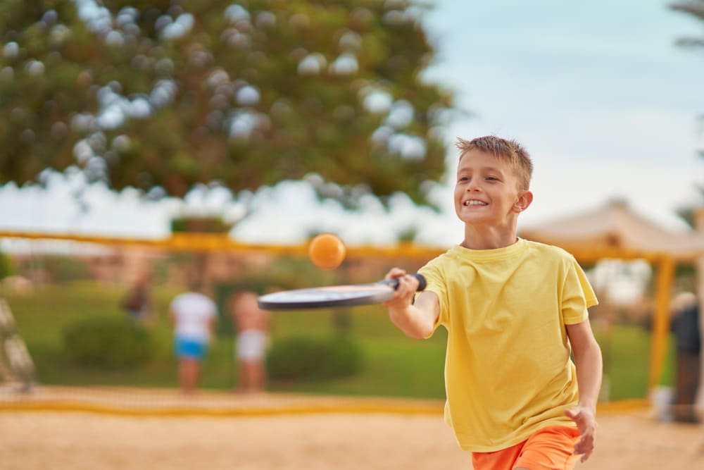 como escolher raquete de beach tennis infantil